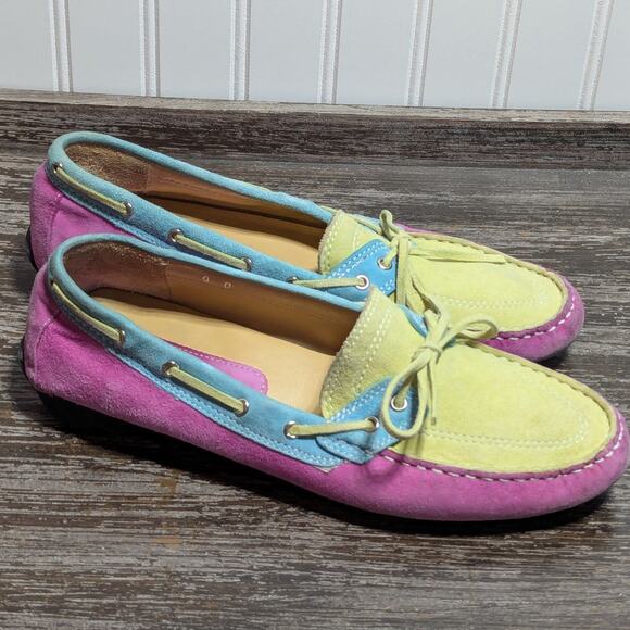 Vaneli Women's Multicolor Suede Leather Driving Slip On Comfort Moccasin Size 9 - Picture 1 of 7
